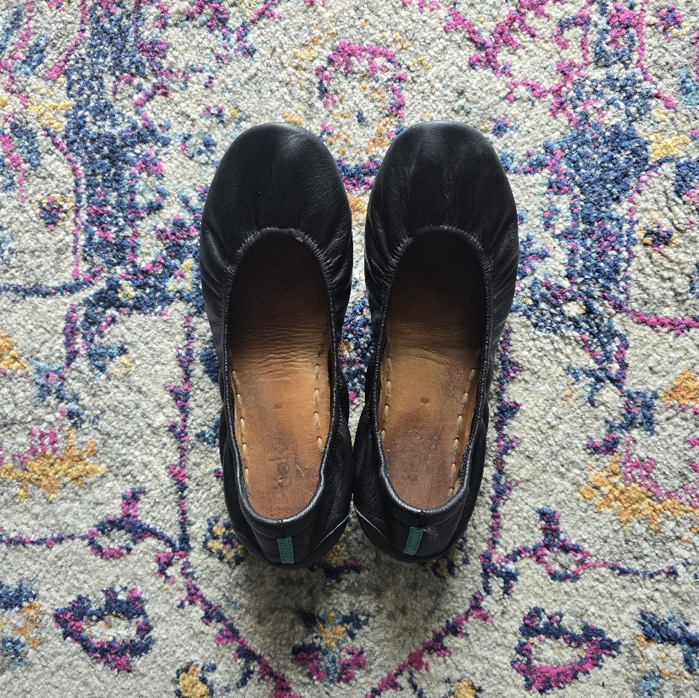 Tieks Matte Black Ballet Flats